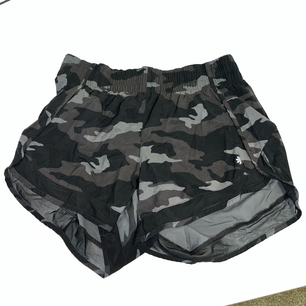 Athleta Printed Mesh Racer Run Short 4” Size XS